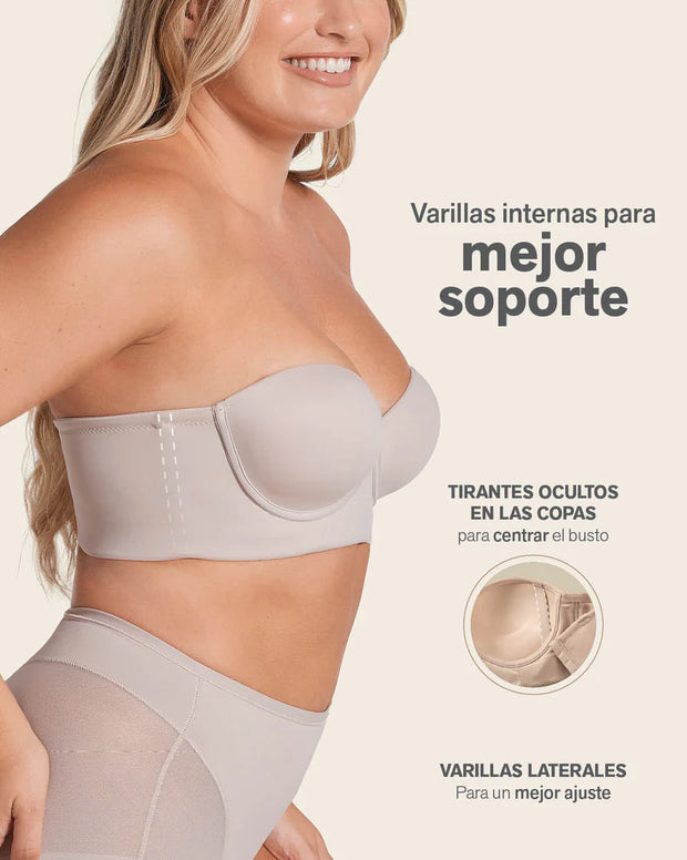 Brasier strapless 360° de perfección