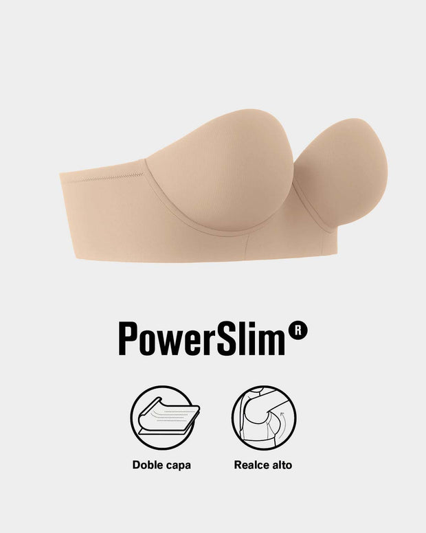 Brasier Strapless de Espalda Ancha, Buen Soporte