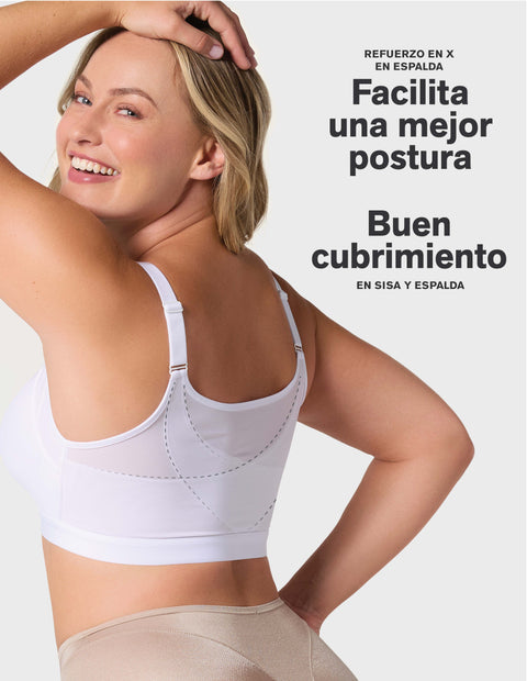 Brasier facilitador de postura con copas en espuma Multi/Benefit#color_000-blanco