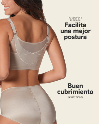 Brasier facilitador de postura con copas en espuma Multi/Benefit#color_023-terracota