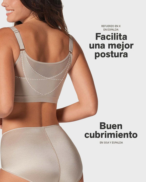 Brasier facilitador de postura con copas en espuma Multi/Benefit#color_700-negro