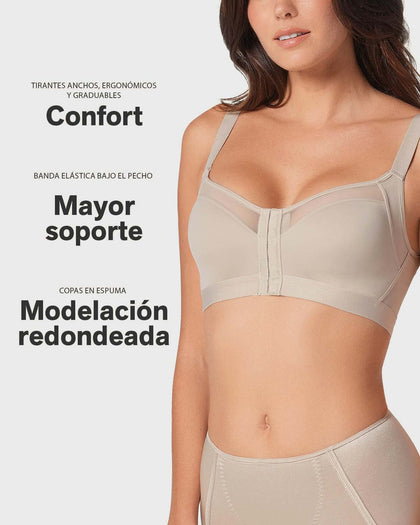 Brasier facilitador de postura con copas en espuma Multi/Benefit#color_536-azul-oscuro