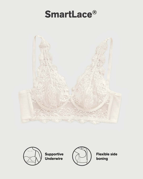 Brasier tipo bralette en encaje y transparencias#color_253-perla