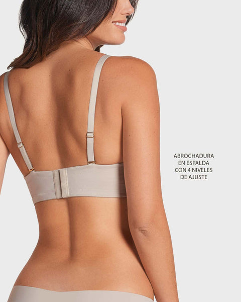 Brasier wow de triple realce ideal como strapless#color_802-cafe-claro