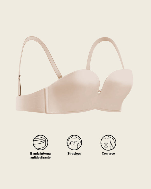Brasier wow de triple realce ideal como strapless