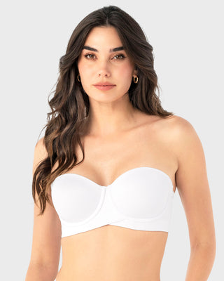 Brasier strapless ideal para busto mediano y grande#color_000-blanco