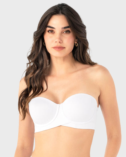 Brasier strapless ideal para busto mediano y grande#color_000-blanco