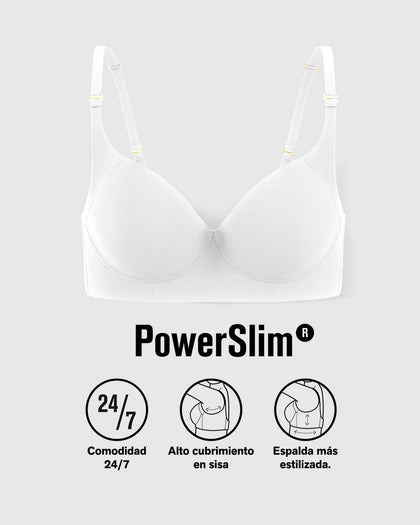Brasier de realce suave y cubrimiento alto en sisa y espalda Cover Bra#color_000-blanco