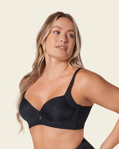 Brasier de realce suave y cubrimiento alto en sisa y espalda Cover Bra#color_700-negro