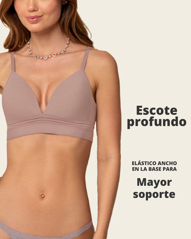 Brasier ultracómodo sin varillas ni estructuras internas