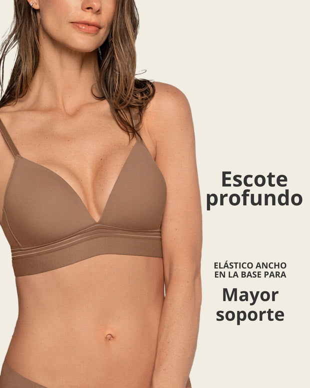 Brasier ultracómodo sin varillas ni estructuras internas
