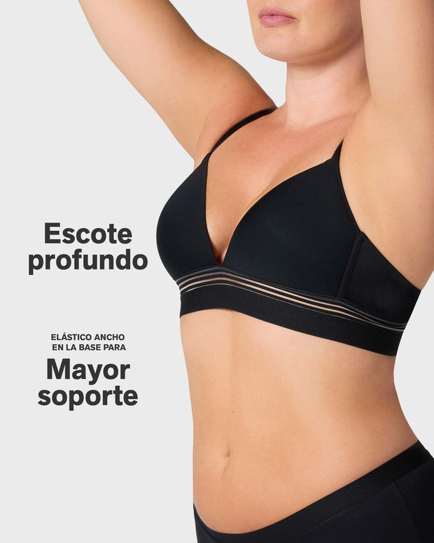 Brasier ultracómodo sin varillas ni estructuras internas