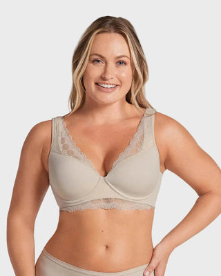 Brasier de gran cubrimiento Deep Coverage Bra#color_802-cafe-claro