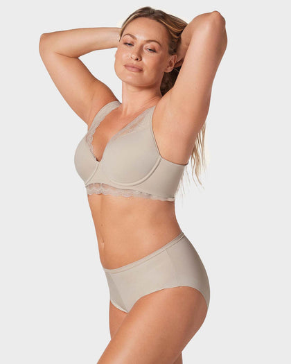 Brasier de gran cubrimiento Deep Coverage Bra#color_802-cafe-claro