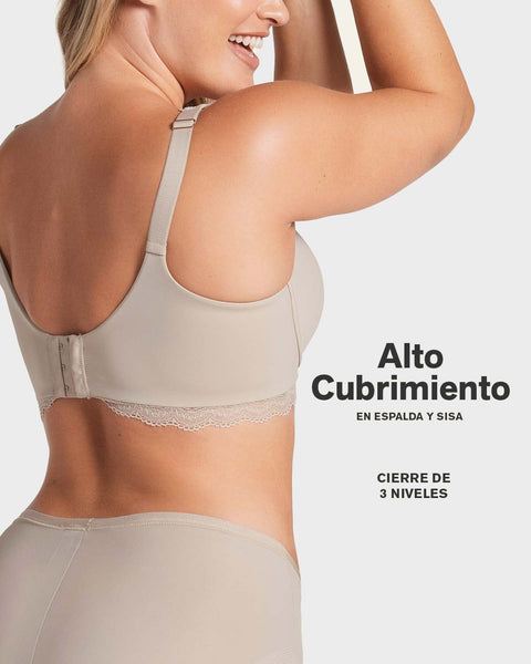 Brasier de gran cubrimiento Deep Coverage Bra#color_802-cafe-claro