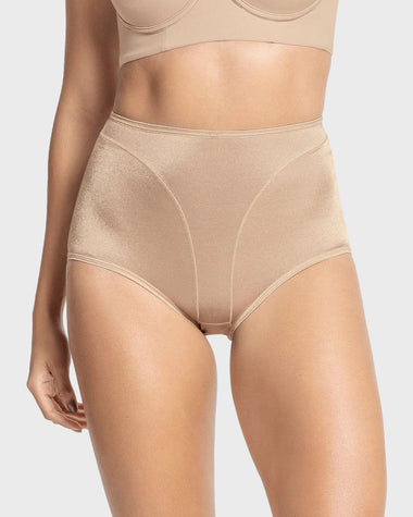 Panty clásico en algodón de compresión suave#color_802-cafe-claro