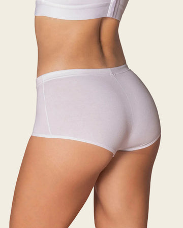 Paquete x3 bóxers cortos con algodón elástico#color_984-blanco-cafe-claro-marfil