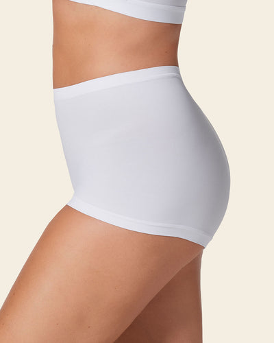 Panty tipo bóxer de ajuste perfecto#color_000-blanco