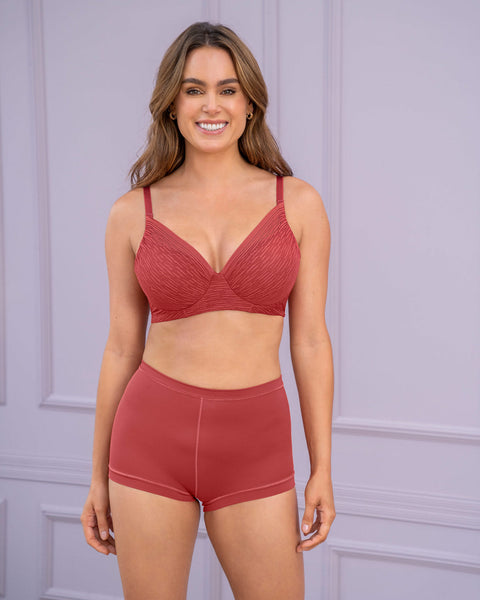 Panty tipo bóxer de ajuste perfecto#color_391-rojo