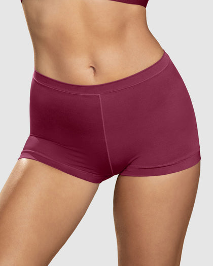 Panty tipo bóxer de ajuste perfecto#color_a97-vino