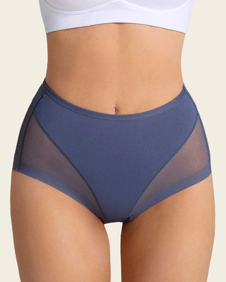 Panty clásico invisible con tul#color_543-azul-medio
