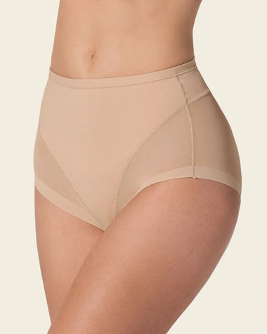 Panty clásico invisible con tul#color_801-cafe-medio
