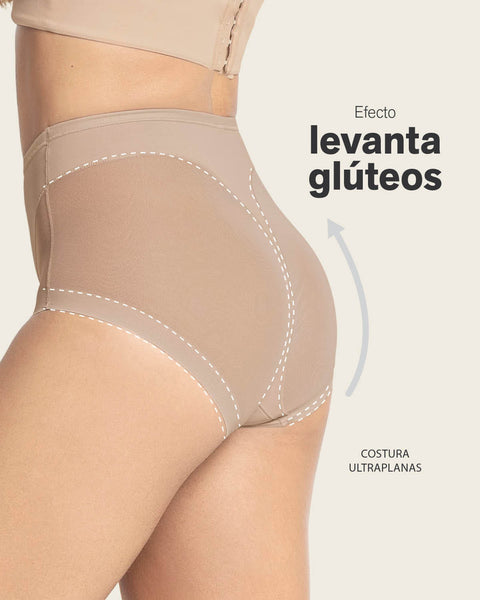 Panty clásico invisible con tul#color_802-cafe-claro