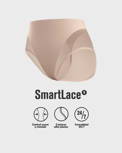 Panty clásico invisible con tul#color_802-cafe-claro