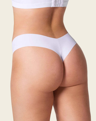 Panty brasilera invisible ultraplano sin elásticos y de pocas costuras#color_000-blanco