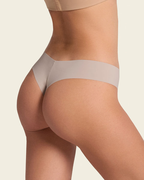 Panty brasilera invisible ultraplano sin elásticos y de pocas costuras#color_802-cafe-claro