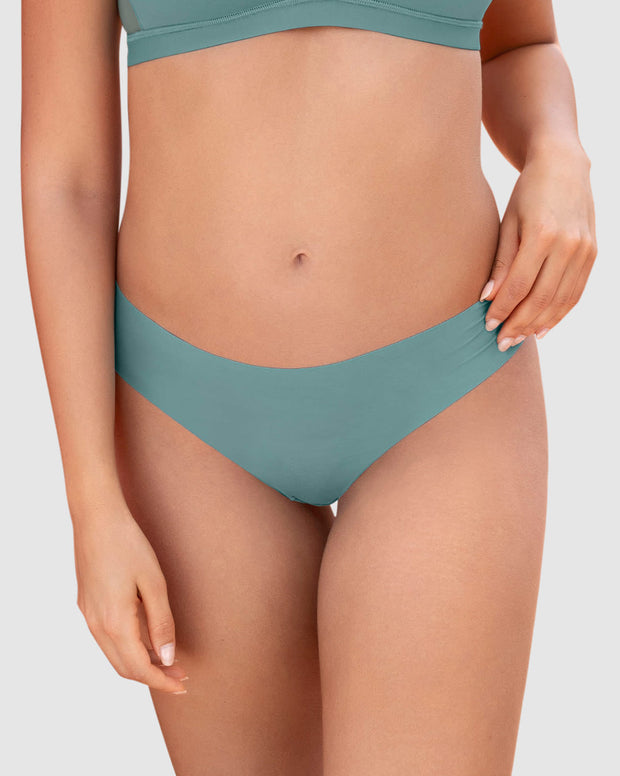 Panty brasilera invisible ultraplano sin elásticos y de pocas costuras