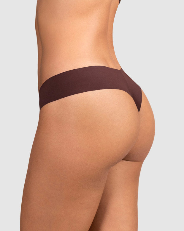 Panty brasilera invisible ultraplano sin elásticos y de pocas costuras