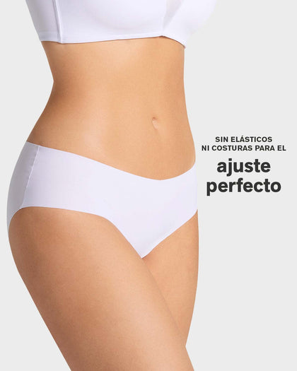 Panty hípster invisible ultraplano sin elásticos y de pocas costuras#color_000-blanco