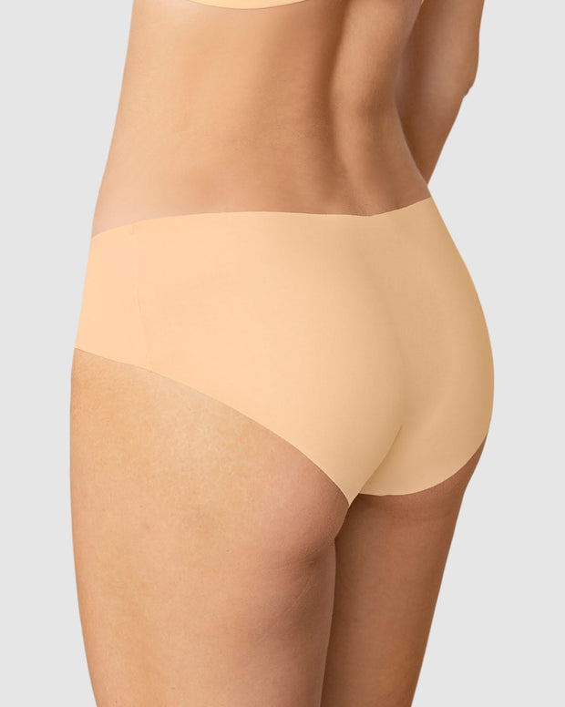 Panty hípster invisible ultraplano sin elásticos y de pocas costuras