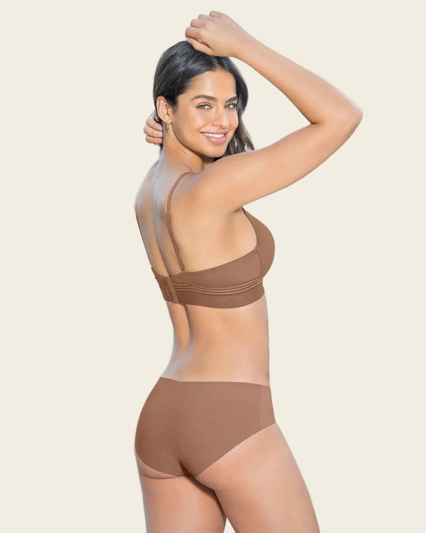 Panty hípster invisible ultraplano sin elásticos y de pocas costuras