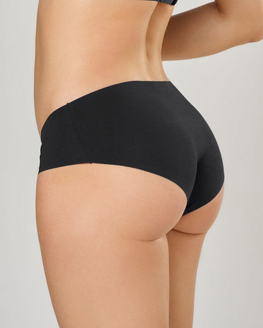 Panty hípster invisible ultraplano sin elásticos y de pocas costuras#color_785-negro-jaspe