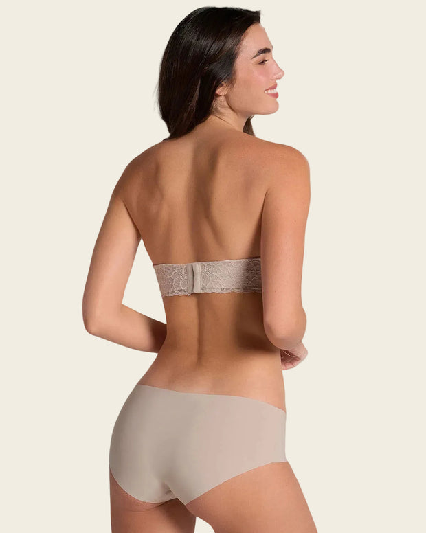 Panty hípster invisible ultraplano sin elásticos y de pocas costuras