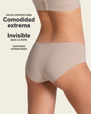 Panty hípster invisible ultraplano sin elásticos y de pocas costuras#color_299-rosado-medio