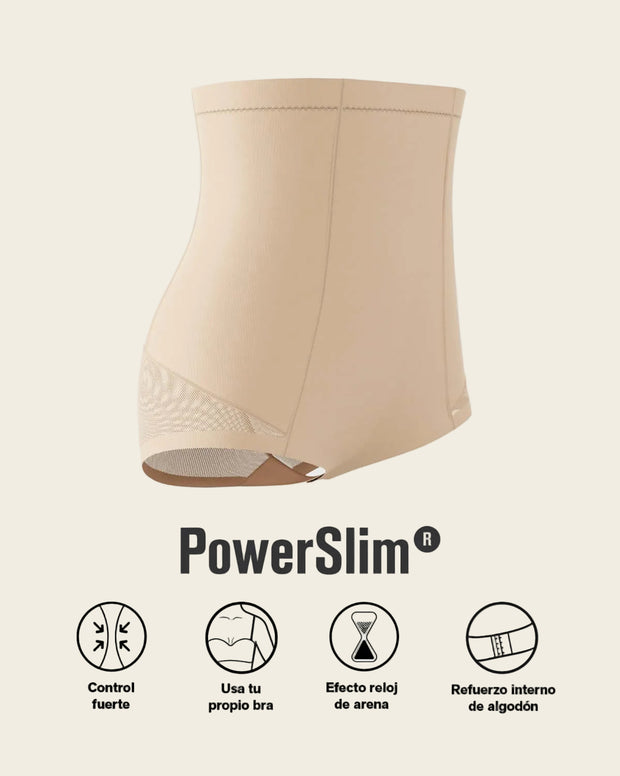Panty faja de tiro alto y compresión de abdomen invisible en glúteos