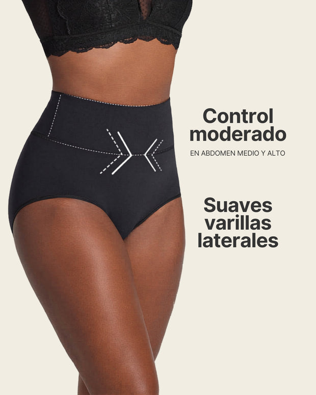 Panty faja de compresión moderada tiro alto en SkinFuse®