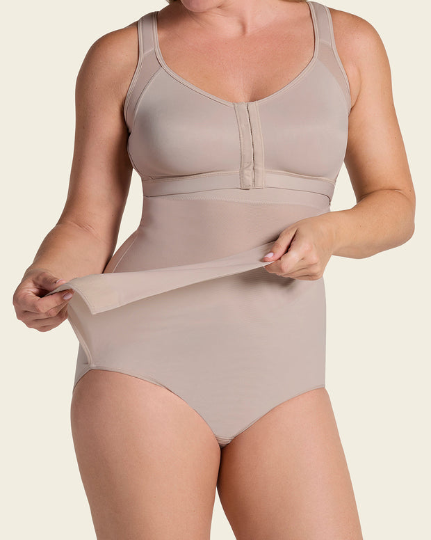 Faja pantalón postquirúrgica con laterales en velcro