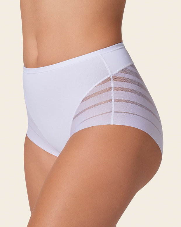 Panty faja clásico con compresión moderada de abdomen y bandas en tul