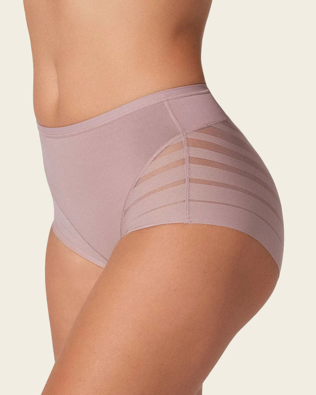 Panty faja clásico con compresión moderada de abdomen y bandas en tul
