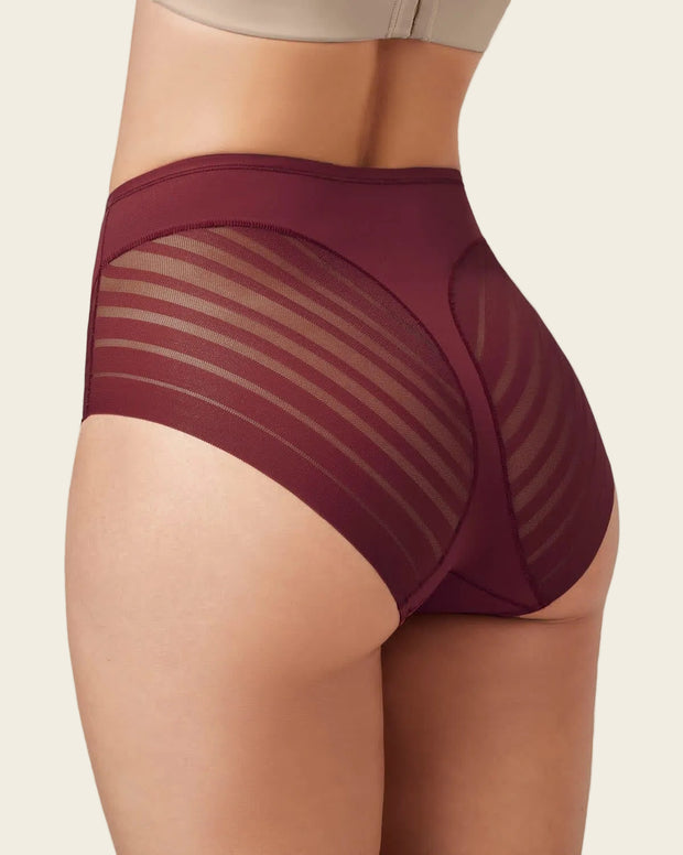 Panty faja clásico con compresión moderada de abdomen y bandas en tul