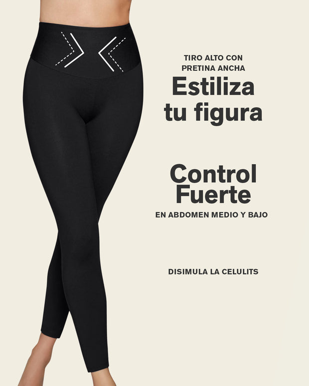 Legging de compresión con short interno levanta cola