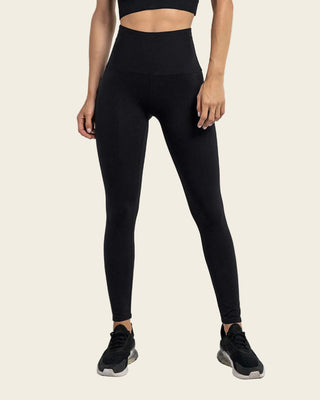 Legging deportivo tiro alto de compresión y de secado rápido#color_700-negro