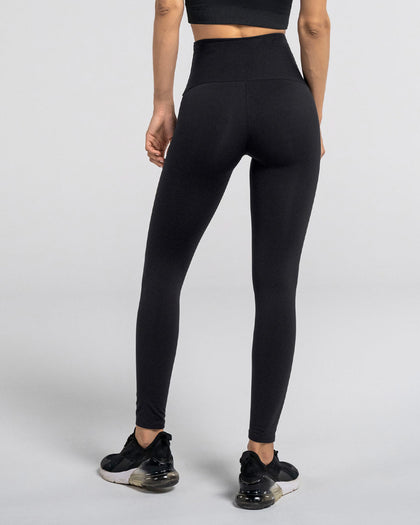 Legging deportivo tiro alto de compresión y de secado rápido#color_700-negro