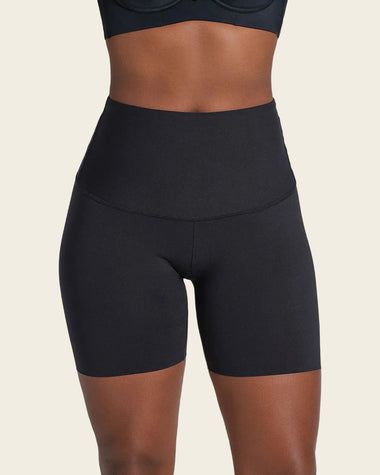 Short de compresión de abdomen y cintura que disimula la celulitis#color_700-negro