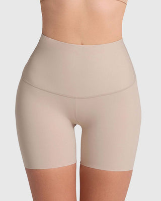 Short de compresión de abdomen y cintura que disimula la celulitis#color_802-cafe-claro
