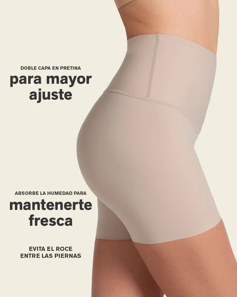 Short de compresión de abdomen y cintura que disimula la celulitis